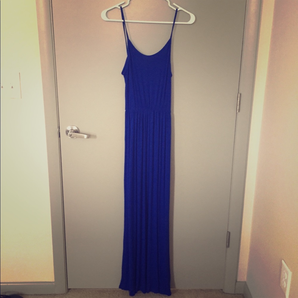 Royal blue maxi dress